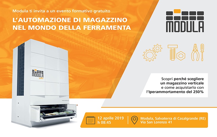 Un magazzino 4.0 per le aziende del mondo della ferramenta grazie a Modula