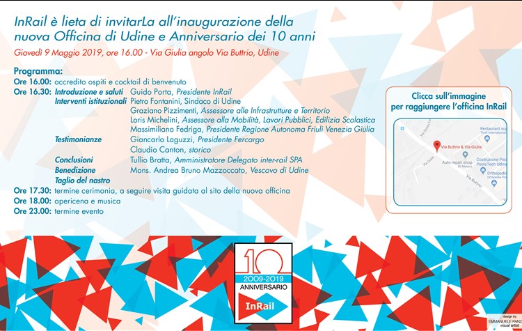 Inaugurazione della Nuova Officina InRail a Udine