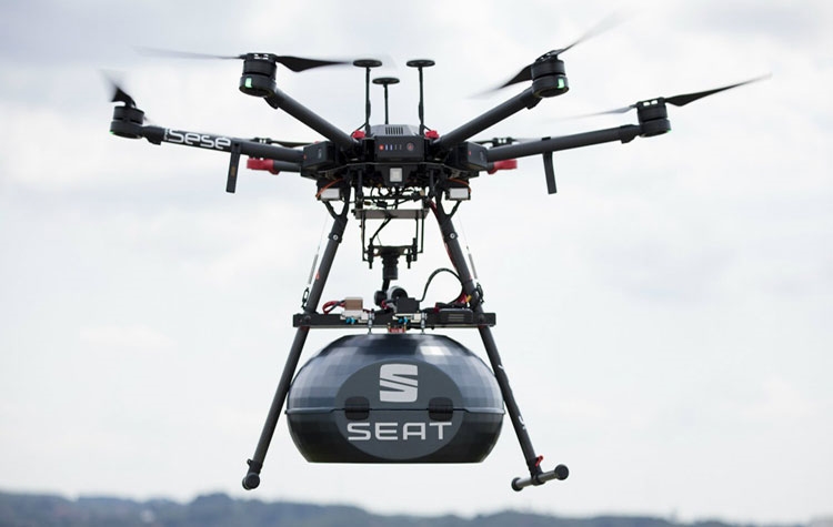 SEAT consegna i ricambi via drone
