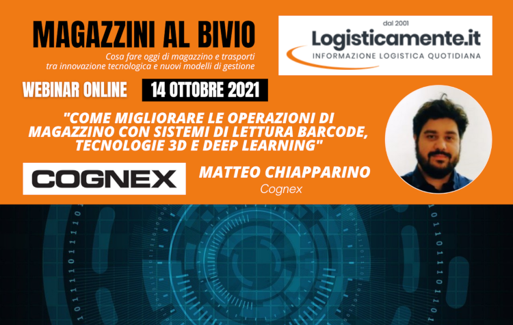 Logistica RFID e tecnologia 3D, Cognex protagonista del webinar “Magazzini al bivio”