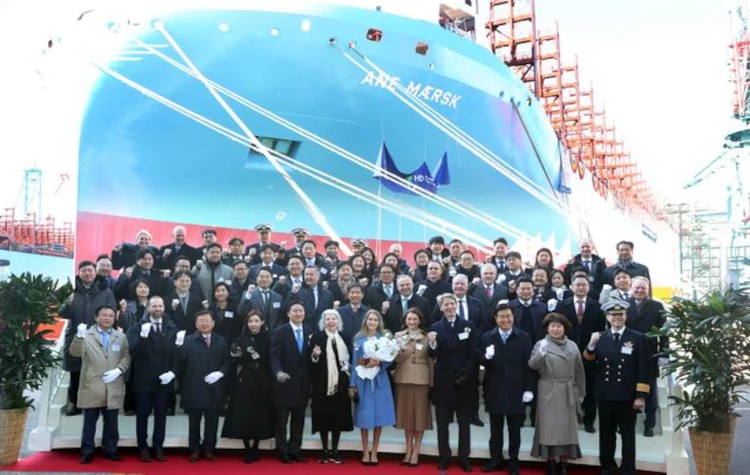Ane Maersk, la prima portacontainer a metanolo di Maersk